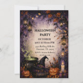 魔女の鍋ハロウィンパーティー 招待状 (正面)