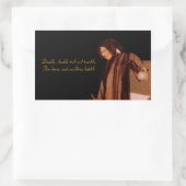 魔女の長方形のステッカー 長方形シール (バッグ)