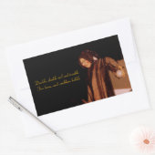 魔女の長方形のステッカー 長方形シール (封筒)