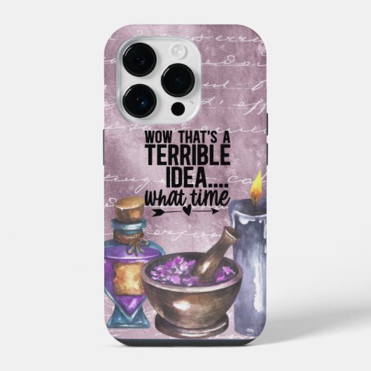 魔女の陽気な頭の中 iPhoneケース (裏面)