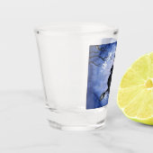魔女の青い猫を飲み不気味込む ショットグラス (左)