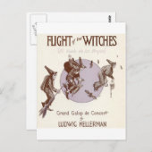 魔女の飛行 ポストカード (正面/裏面)