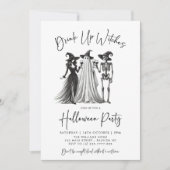 魔女の飲み会:コックテイル 大人のハロウィンパーティー 招待状 (正面)