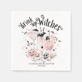 魔女の飲み会 ハロウィン ウェディングシャワー スタンダードカクテルナプキン (正面)