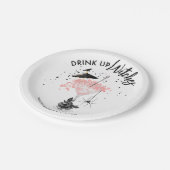 魔女の飲み会 ハロウィン ウェディングシャワー ペーパープレート (アングル)