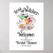 魔女の飲み会 ブライダルシャワーのウェルカムサイン ポスター (正面)