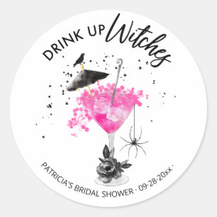 魔女の飲み物 ハロウィン ブライズシャワー ラウンドシール