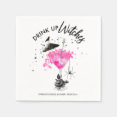 魔女の飲み物 ハロウィン ブライダルシャワー スタンダードカクテルナプキン (正面)