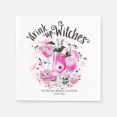 魔女の飲み物 ワitchesカクテル ハロウィン ブライダルシャワー スタンダードカクテルナプキン (正面)