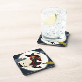 魔女の魔女ほうき箒 コースター (右側)