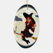 魔女の魔女ほうき箒 セラミックオーナメント (右)