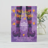 魔女の魔法の夜 ハロウィンパーティーの招待状 招待状 (スタンド正面)