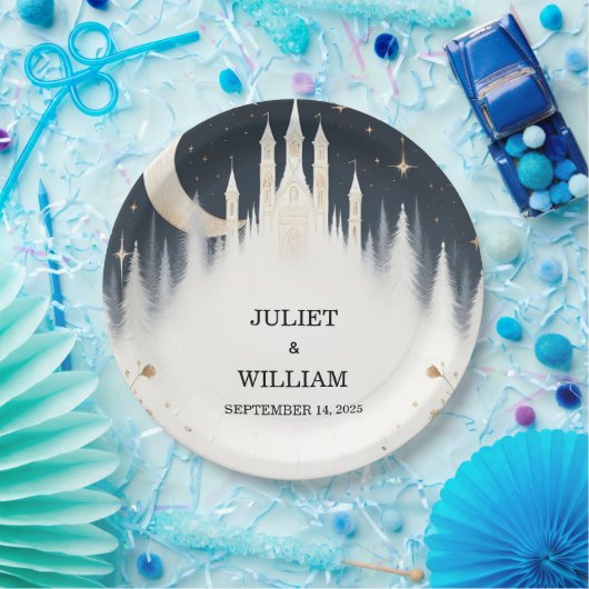 魔女の魔法の夢の神秘的な星ムーン結婚ズ ペーパープレート (パーティー)