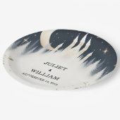 魔女の魔法の夢の神秘的な星ムーン結婚ズ ペーパープレート (アングル)