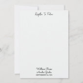 魔女の魔法の夢を神秘的な星ムーン結婚ズ 招待状 (裏面)