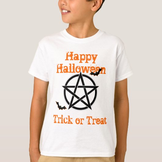 魔女の魔法ペンタグラムのトリックまたは治療 Tシャツ (正面)