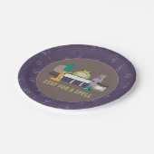 魔女の魔道具材料ハロウィーン ペーパープレート (アングル)