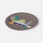 魔女の魔道具材料ハロウィーン ペーパープレート (アングル)