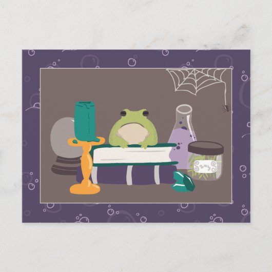 魔女の魔道具材料ハロウィーン ポストカード (正面)