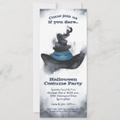 魔女の黒い帽子 ハロウィン 招待状 (正面)