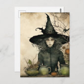 魔女はがき ポストカード (正面/裏面)