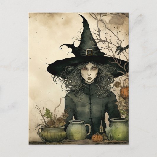 魔女はがき ポストカード (正面)