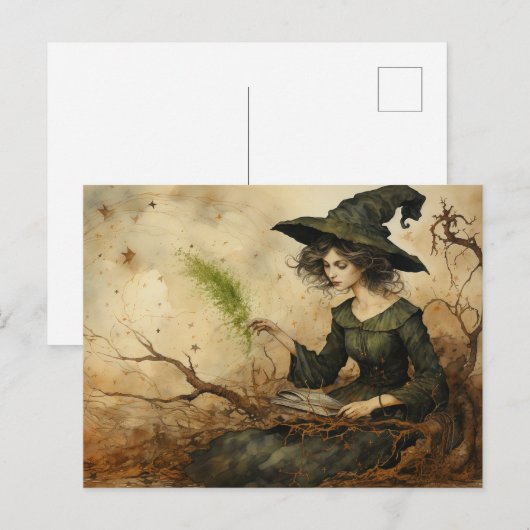 魔女はがき ポストカード (正面/裏面)