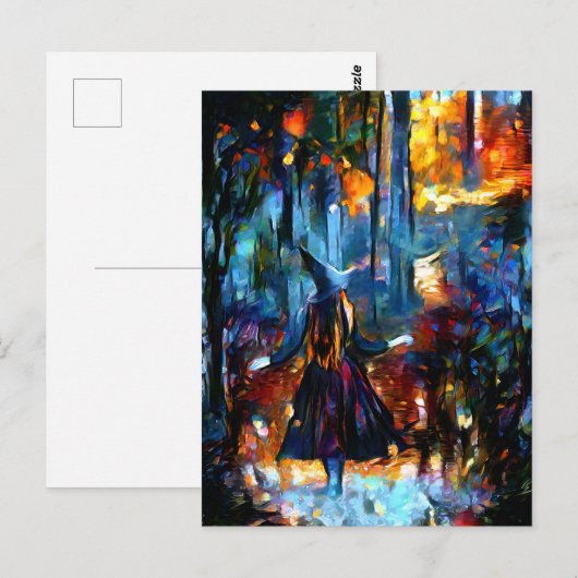 魔女はがき ポストカード (正面/裏面)