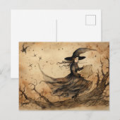 魔女はがき ポストカード (正面/裏面)