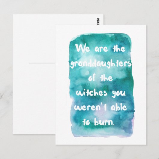 魔女はがき ポストカード (正面/裏面)