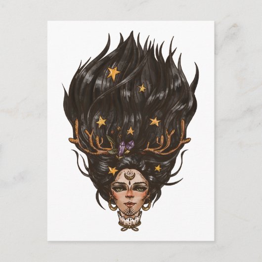 魔女はがき ポストカード (正面)