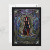 魔女はがき – Blue Moon Witch & Dragon ポストカード (正面/裏面)