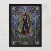 魔女はがき – Blue Moon Witch & Dragon ポストカード (正面)