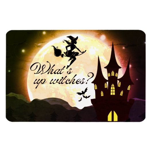 魔女はどうした？4"x6"マグネット（黄） マグネット (横)