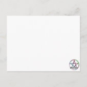 「魔女はグルグルでやる」かわいい異教のデザイン ポストカード (裏面)