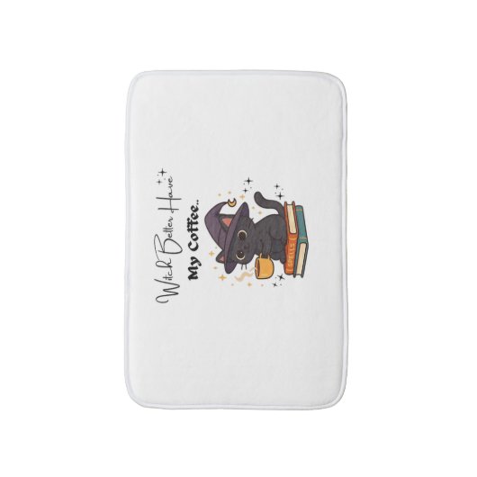 魔女はコーヒーのTクラシックシャツを持った方がいい バスマット (正面縦)