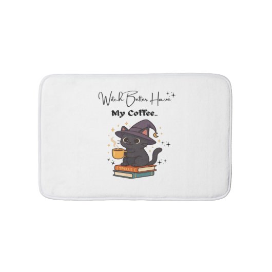 魔女はコーヒーのTクラシックシャツを持った方がいい バスマット (正面)