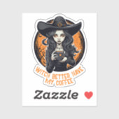 魔女はコーヒーを飲むほうがいい シール (シート)