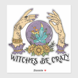 魔女はステッカーで熱狂するきる シール