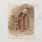 魔女はハンセルを厩舎に入れました ポストカード (正面)