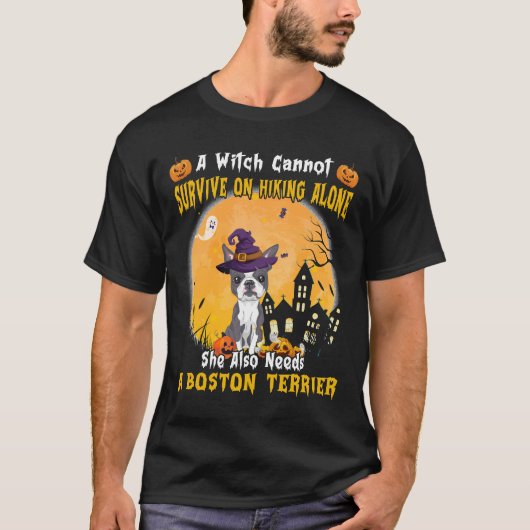 魔女は一頭で生き延びもハイキングできない Tシャツ (正面)