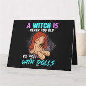 魔女は人形と一緒に年を取り過ぎるこ遊とがない カード (裏面)