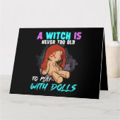 魔女は人形と一緒に年を取り過ぎるこ遊とがない カード (正面)
