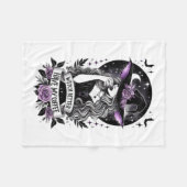 魔女は俺のコーヒおもしろいー魔女を許せ フリースブランケット (正面(横))