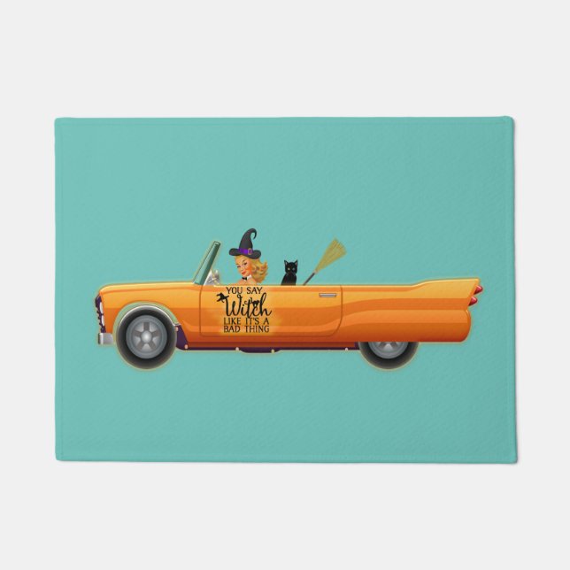 魔女は悪いことのように言うね ドアマット (正面)