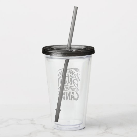 魔女は私のお菓子を持った方がいい アクリルタンブラー (裏面)