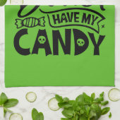 魔女は私のお菓子を持った方がいい キッチンタオル (折り畳み)