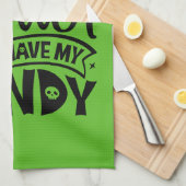 魔女は私のお菓子を持った方がいい キッチンタオル (四つ折り)