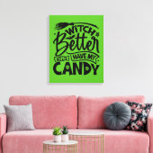 魔女は私のお菓子を持った方がいい キャンバスプリント (インサイチュ (リビング))