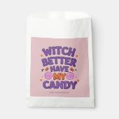 魔女は私のお菓子を持った方がいい | キュートパステルハロウィーン フェイバーバッグ (正面)